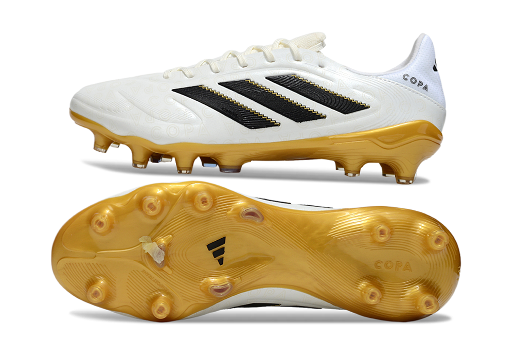 Chuteira Adidas Copa Pure 3 Elite Campo - Branco/Dourado