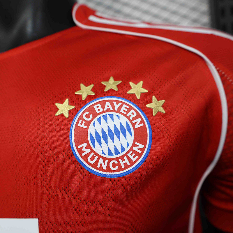 Camisa Bayern de Munique Home 25/26 Jogador Masculina- Vermelho