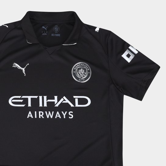 Camisa Manchester City Away 25/26 s/n Torcedor Puma Masculina - Preto