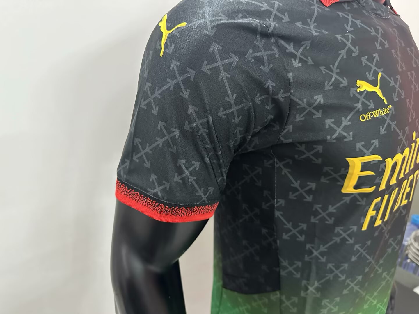 Camisa AC MILAN x OFF-WHITE™ 2024/25 - Versão jogador - Masculina