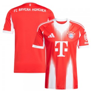 Camisa FC Bayern de Munique 25/26 - Versão Torcedor Masculino - Vermelha e Branca