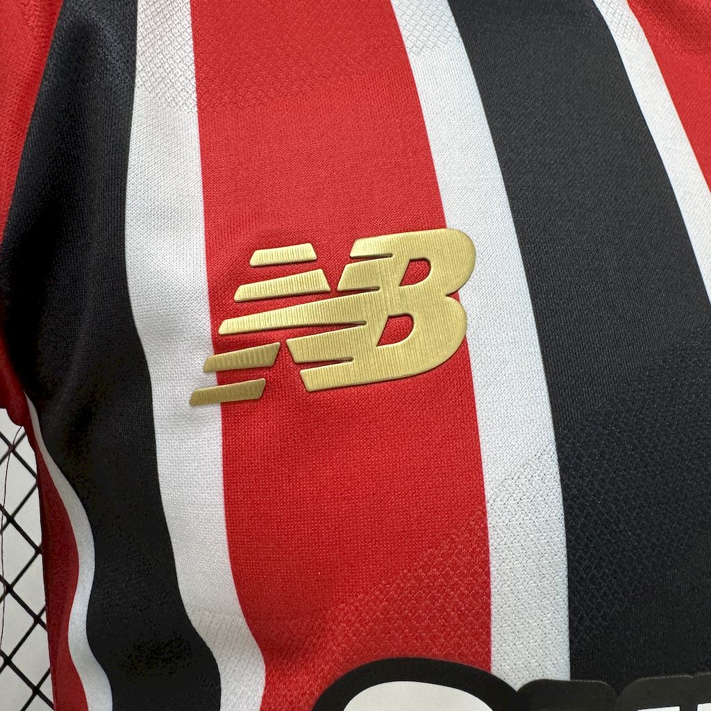 Camisa São Paulo ll 25/26 S/N Jogador New Balance Masculina - Vermelho+ Branco