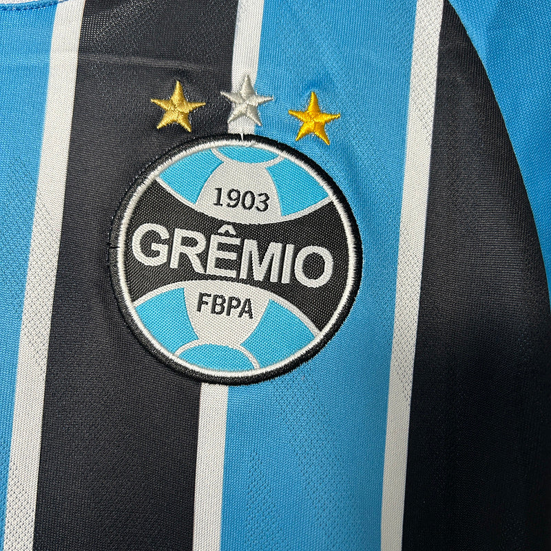 Kit Infantil Grêmio l 25/26 S/N Torcedor Umbro - Azul+Preto