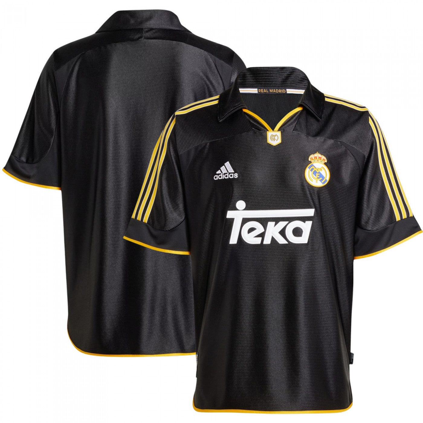 Camisa Retrô Real Madrid 2000/01 Preta - Versão Torcedor - Masculina