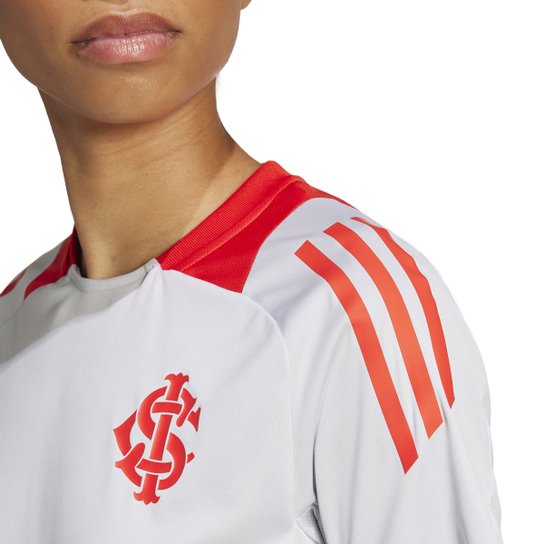 Camisa Internacional 25/26 Treino Adidas Feminina - Cinza