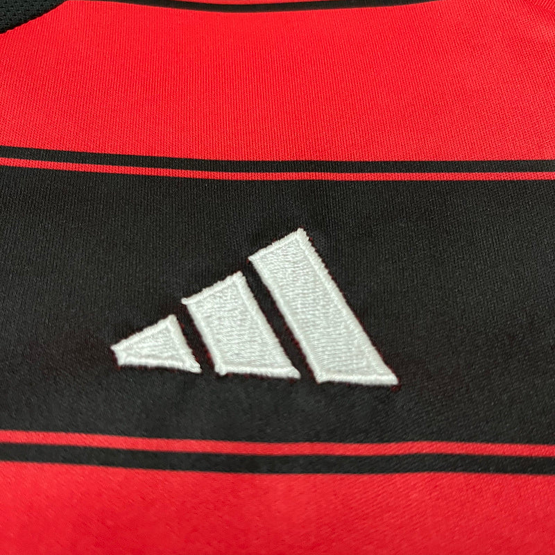 Kit Flamengo Infantil I 25/26 s/n Torcedor Adidas - Preto+Branco