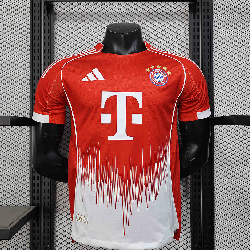 Camisa Bayern de Munique Home 25/26 Jogador Masculina- Vermelho