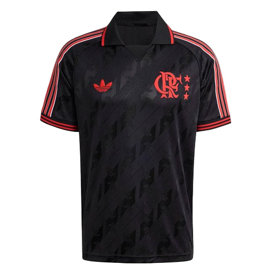 Camisa Flamengo Lifestyler 25/26 Adidas Masculina - Preto