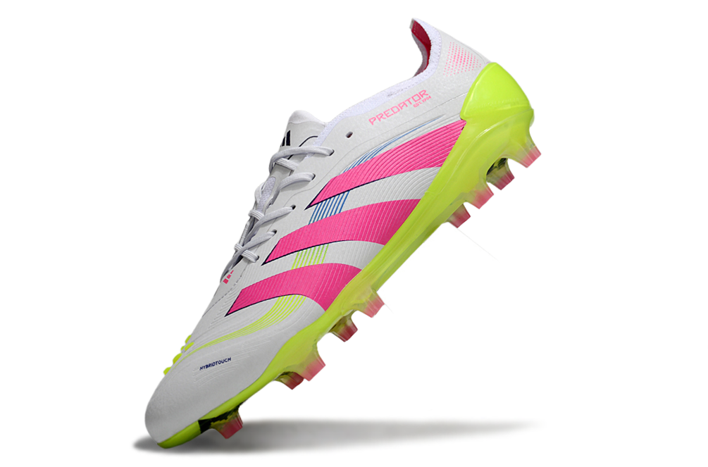 Chuteira Adidas Predator FT 30 Elite FG - Branco + Rosa