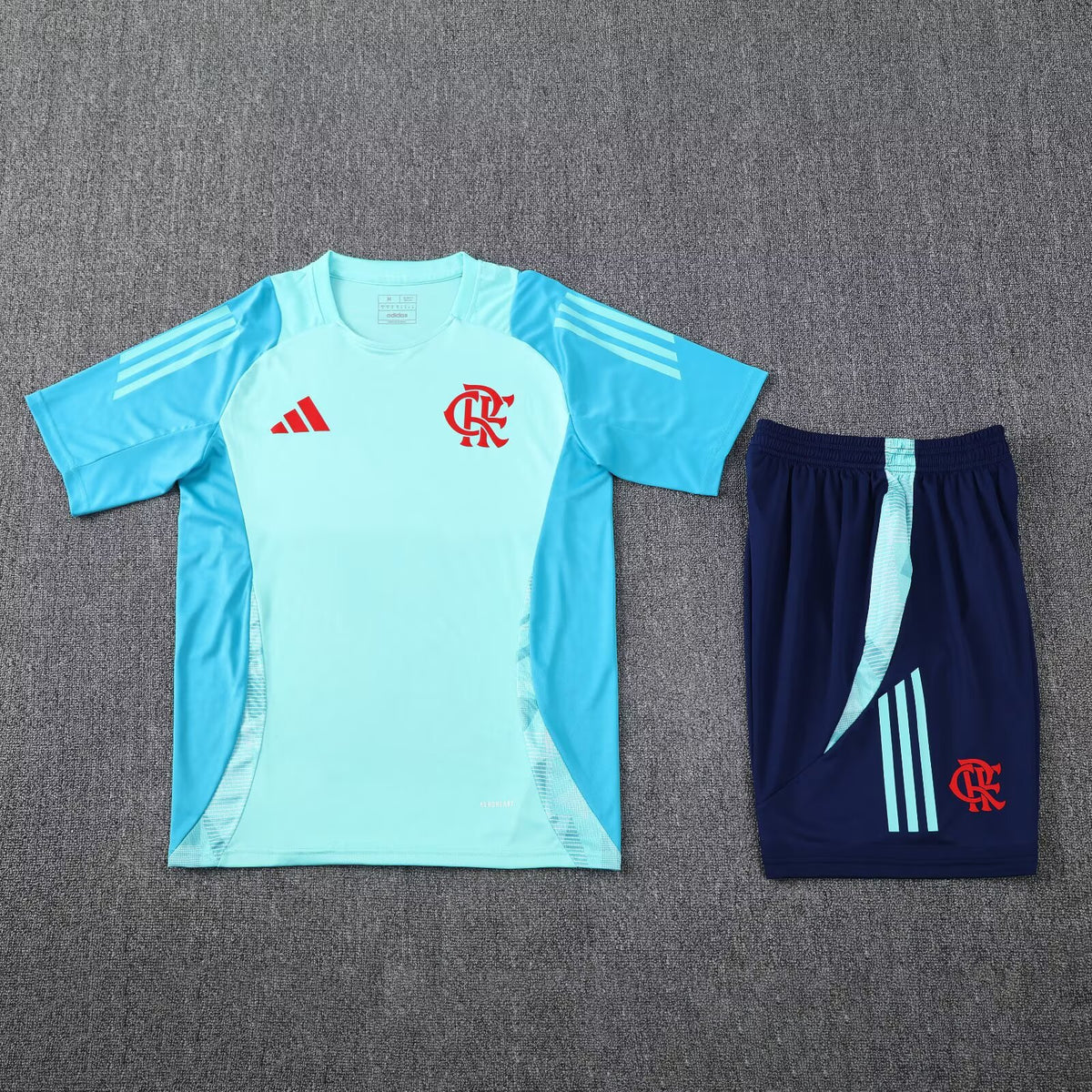 Kit Treino Flamengo 25/26 Adidas Torcedor s/n - Masculino - Azul Claro