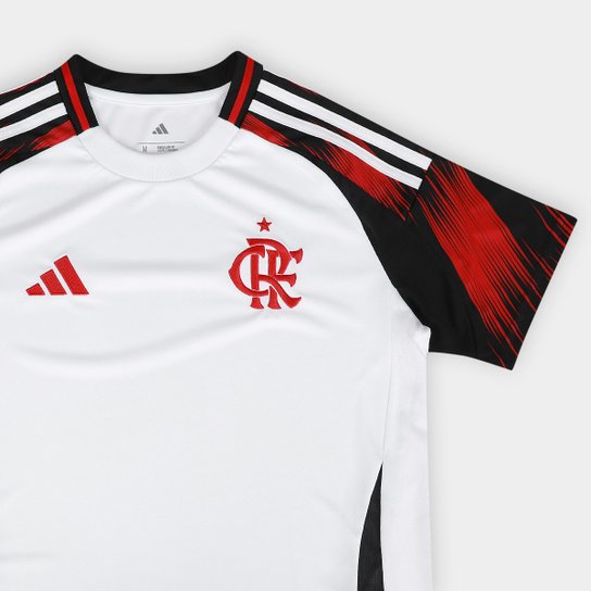 Camisa Flamengo II 25/26 s/n Torcedor Adidas Feminina - Branco