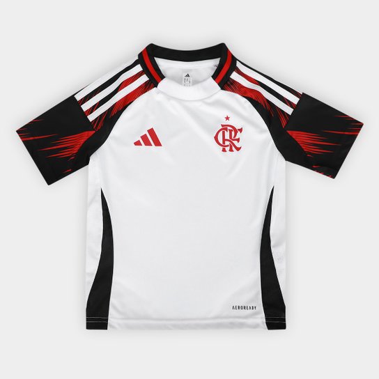 Kit Flamengo Infantil II 25/26 s/n Torcedor Adidas - Branco