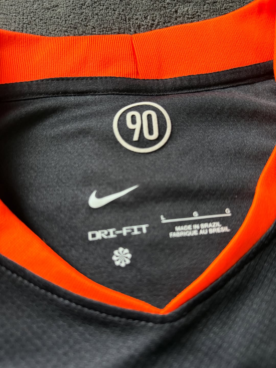 Camisa Corinthians III 25/26 s/n Torcedor Nike Total 90 Masculina - Preto+Laranja