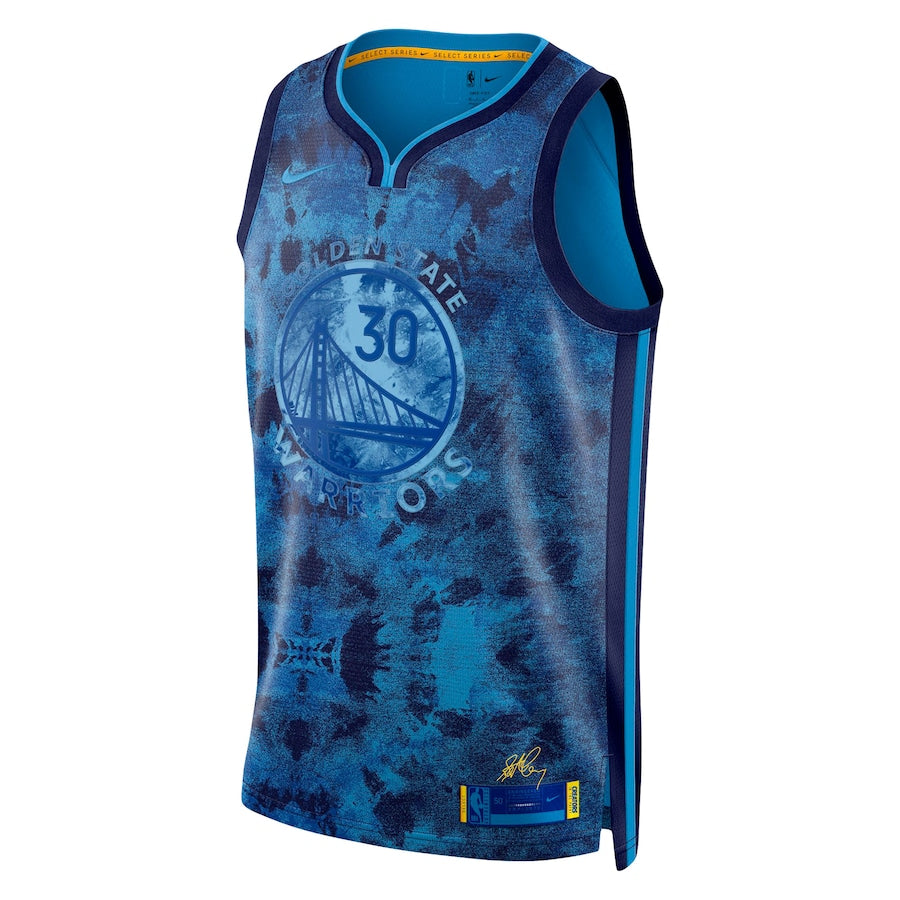 Regata NBA Golden State Warriors Stephen Curry Nike Royal Select Séries Swingmam 2022/23 - Masculina