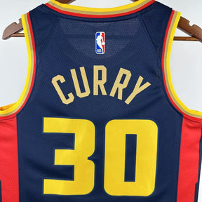 Regata NBA Golden State Warriors Stephen Curry 2024/25 Azul marinho - Edition City - Masculina