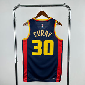 Regata NBA Golden State Warriors Stephen Curry 2024/25 Azul marinho - Edition City - Masculina