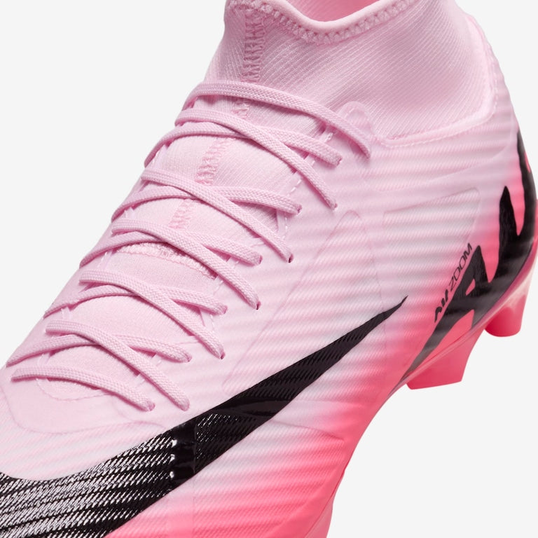 Chuteira Nike Zoom Mercurial Superfly 9 Academy Campo - Rosa