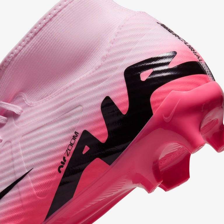 Chuteira Nike Zoom Mercurial Superfly 9 Academy Campo - Rosa