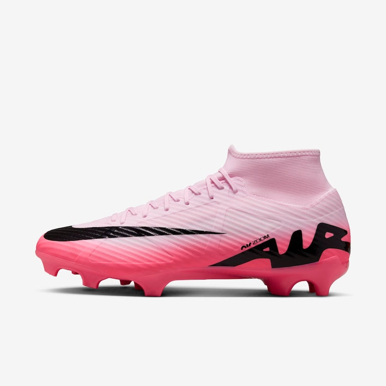 Chuteira Nike Zoom Mercurial Superfly 9 Academy Campo - Rosa