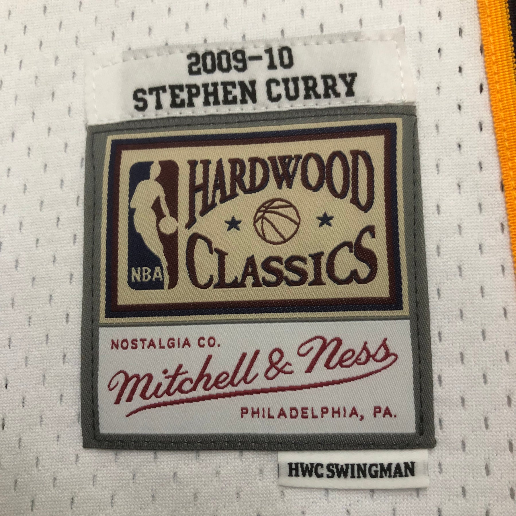 Regata NBA Golden State Warriors Mitchells & Ness White 2009/10 Hardwood Classics - Masculina