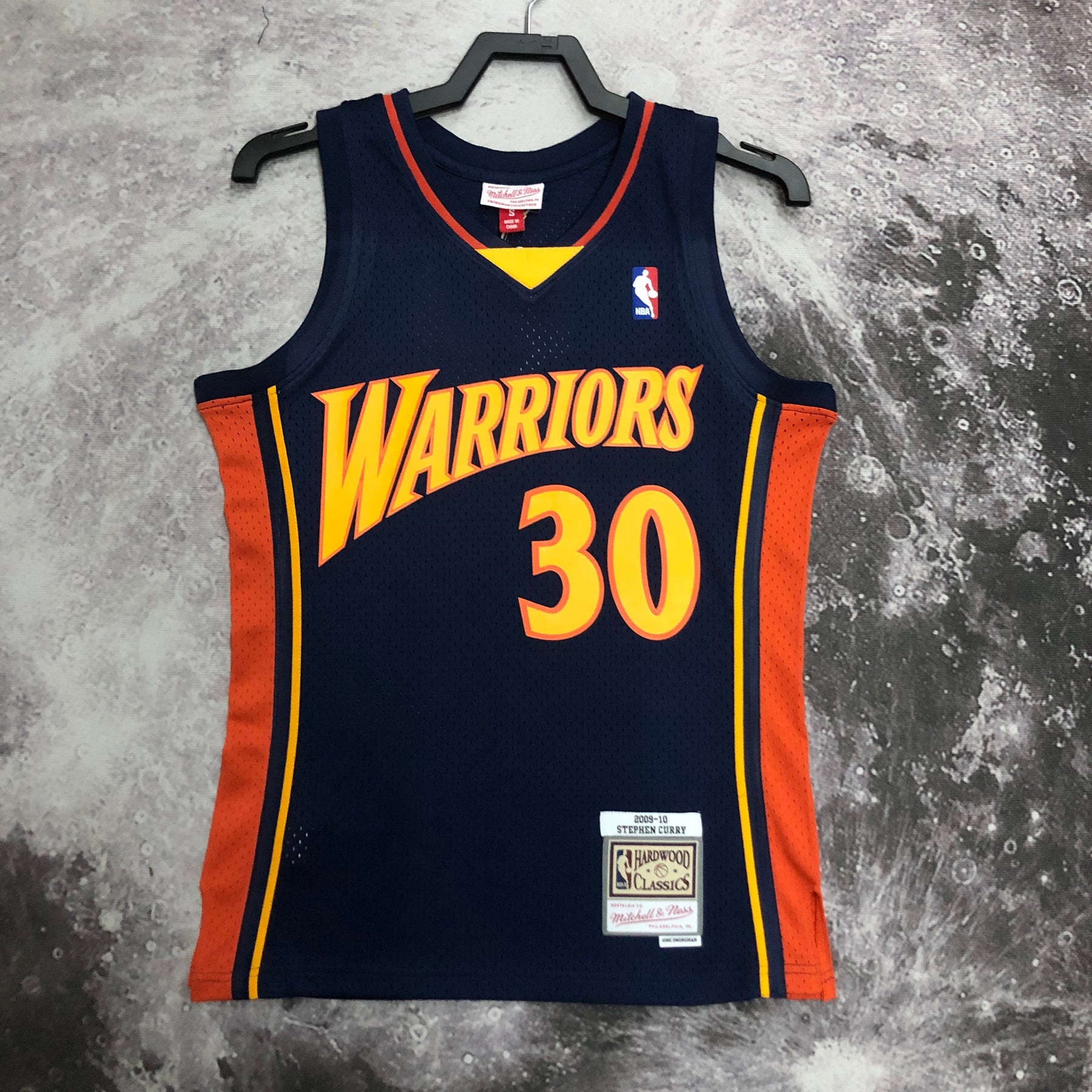 Regata NBA Golden State Warriors Mitchells Ness Navy 2009/10 Hardwood Classics - Masculina