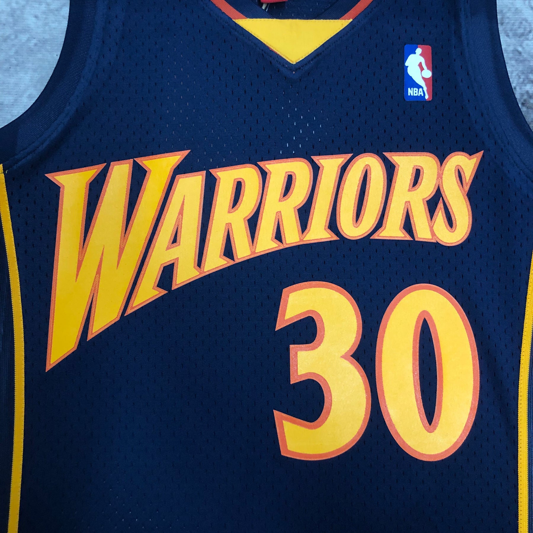 Regata NBA Golden State Warriors Mitchells Ness Navy 2009/10 Hardwood Classics - Masculina