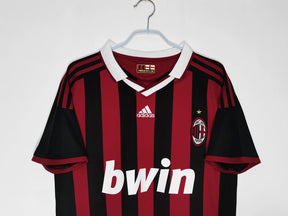 Camisa Ac Milan 2009/10 - Versão Retrô Masculino - Preto e Vermelho