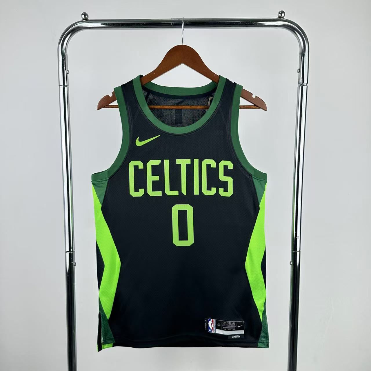 Regata NBA Boston Celtics Nike Jayson Tatum 2024/25 - Preta - Masculina - Edição City