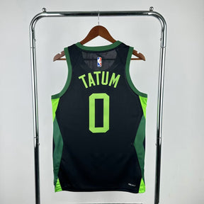 Regata NBA Boston Celtics Nike Jayson Tatum 2024/25 - Preta - Masculina - Edição City