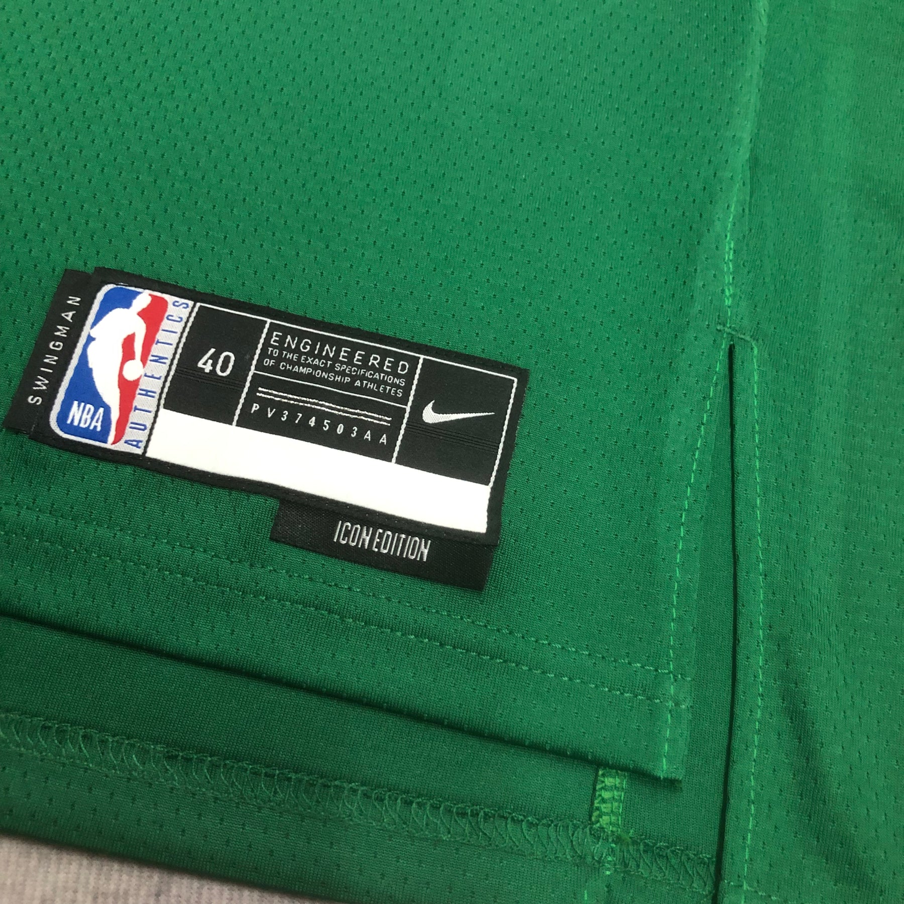 Regata NBA Boston Celtics Nike Jayson Tatum Kelly Green Swingman - Icon Edition - Masculina