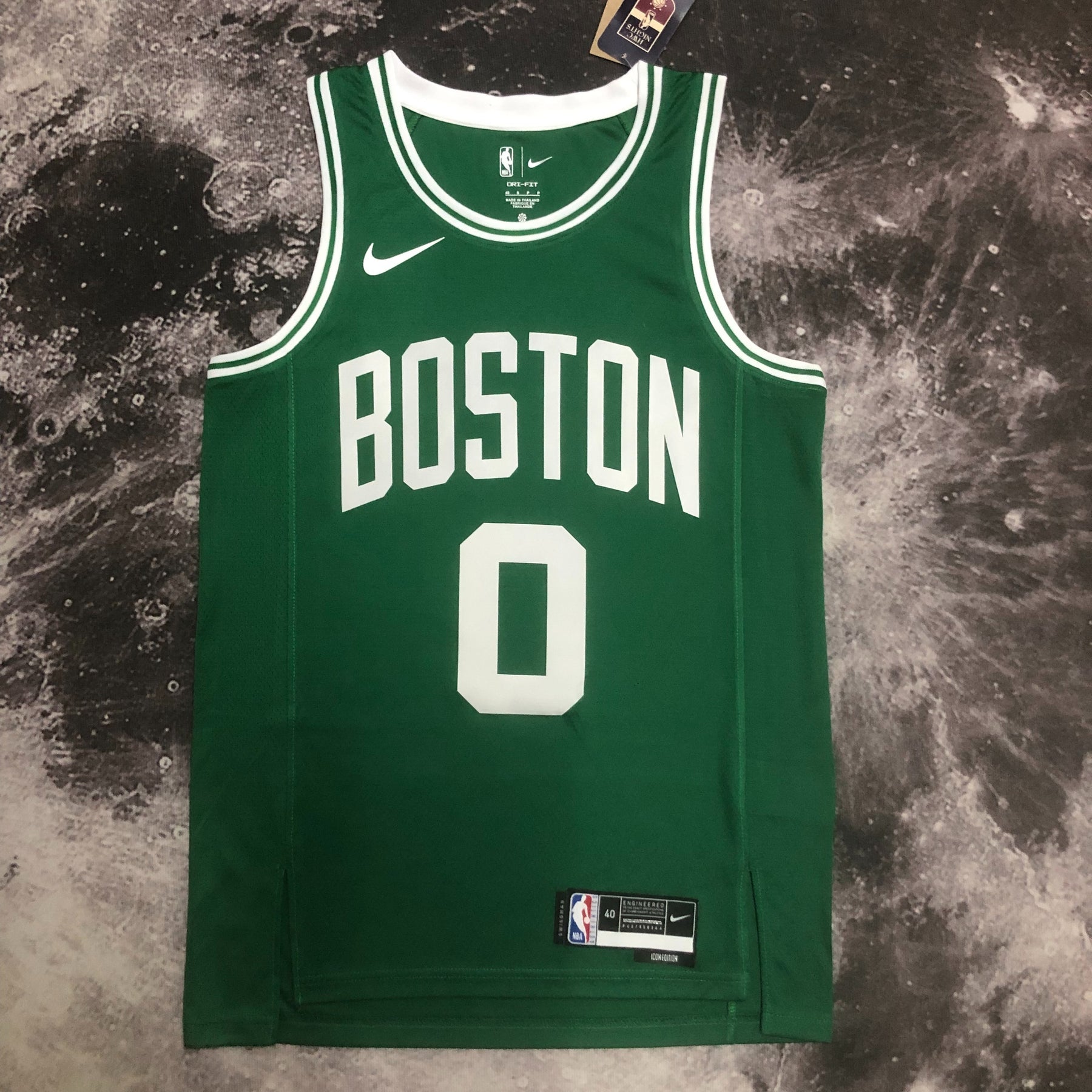 Regata NBA Boston Celtics Nike Jayson Tatum Kelly Green Swingman - Icon Edition - Masculina