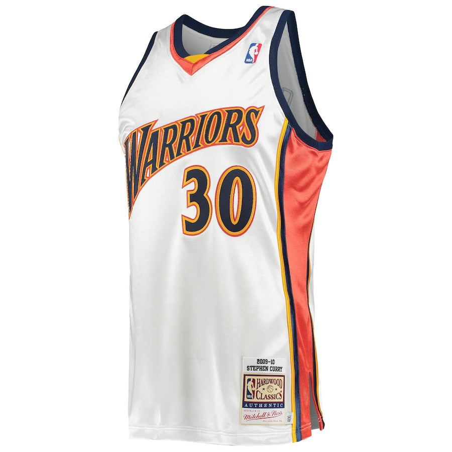 Regata NBA Golden State Warriors Mitchells & Ness White 2009/10 Hardwood Classics - Masculina