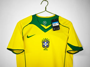 Camisa Seleção brasileira Nike 2004/05 Versão Retrô - Amarela - Masculina