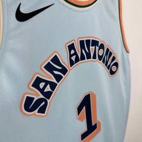 Regata NBA San Antonio Spurs Nike Light Blue 2024/25 City Edition - Masculina