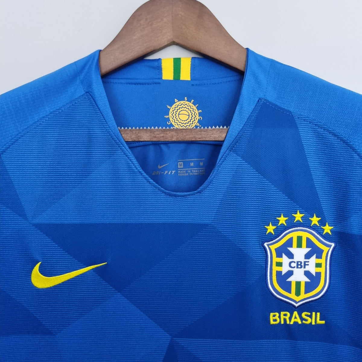 Camisa Retrô 2018 Seleção Brasileira II Nike Masculina - Azul