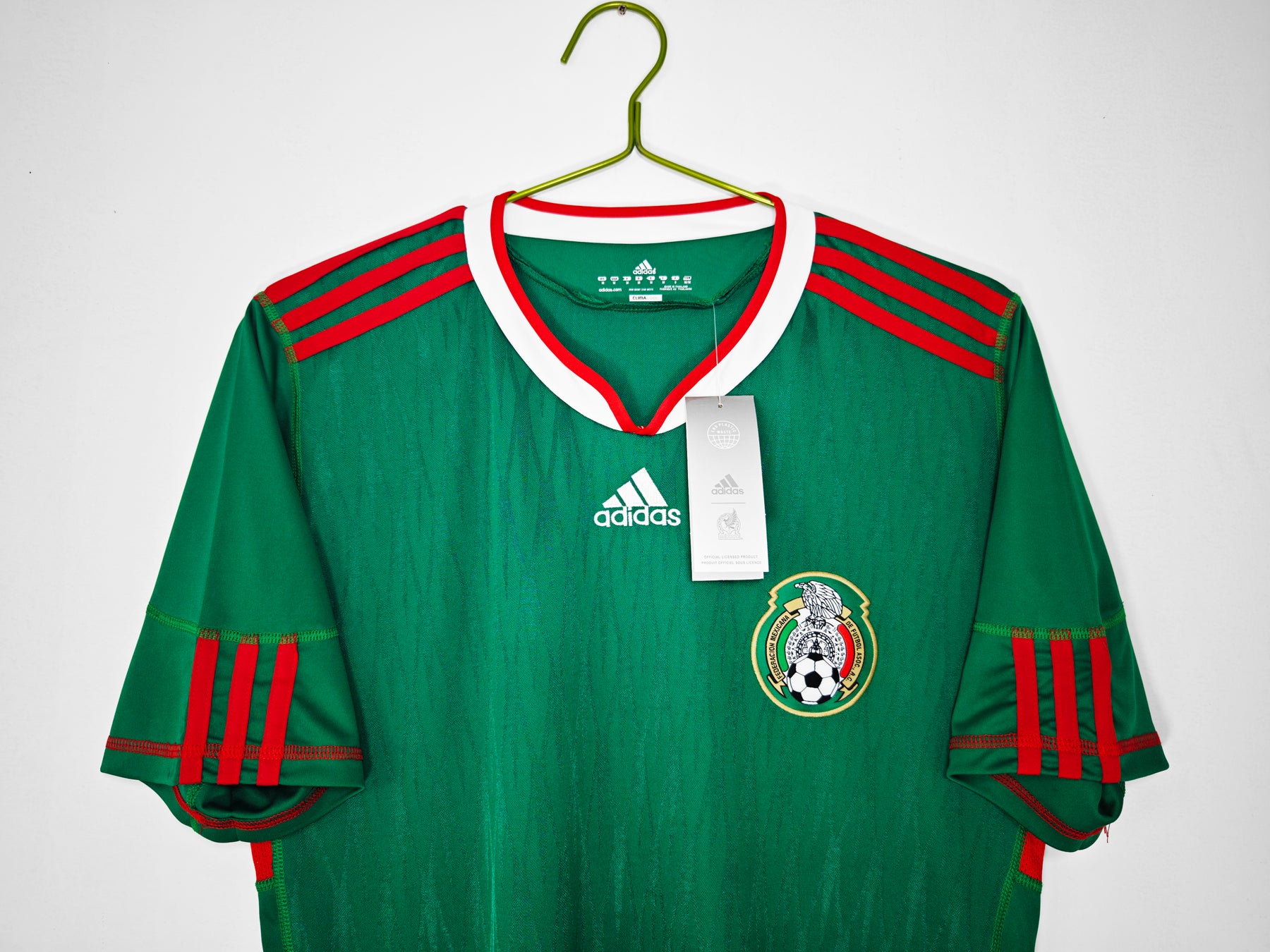 Camisa Seleção México 2010/11 Adidas - Versão Retrô - Verde - Masculina