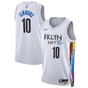 Regata NBA Brooklyn Nets Nike 2022/23 - Branca Swingman City Edition - Masculina