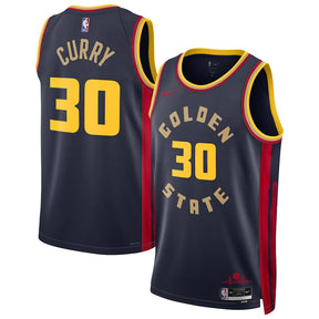 Regata NBA Golden State Warriors Stephen Curry 2024/25 Azul marinho - Edition City - Masculina