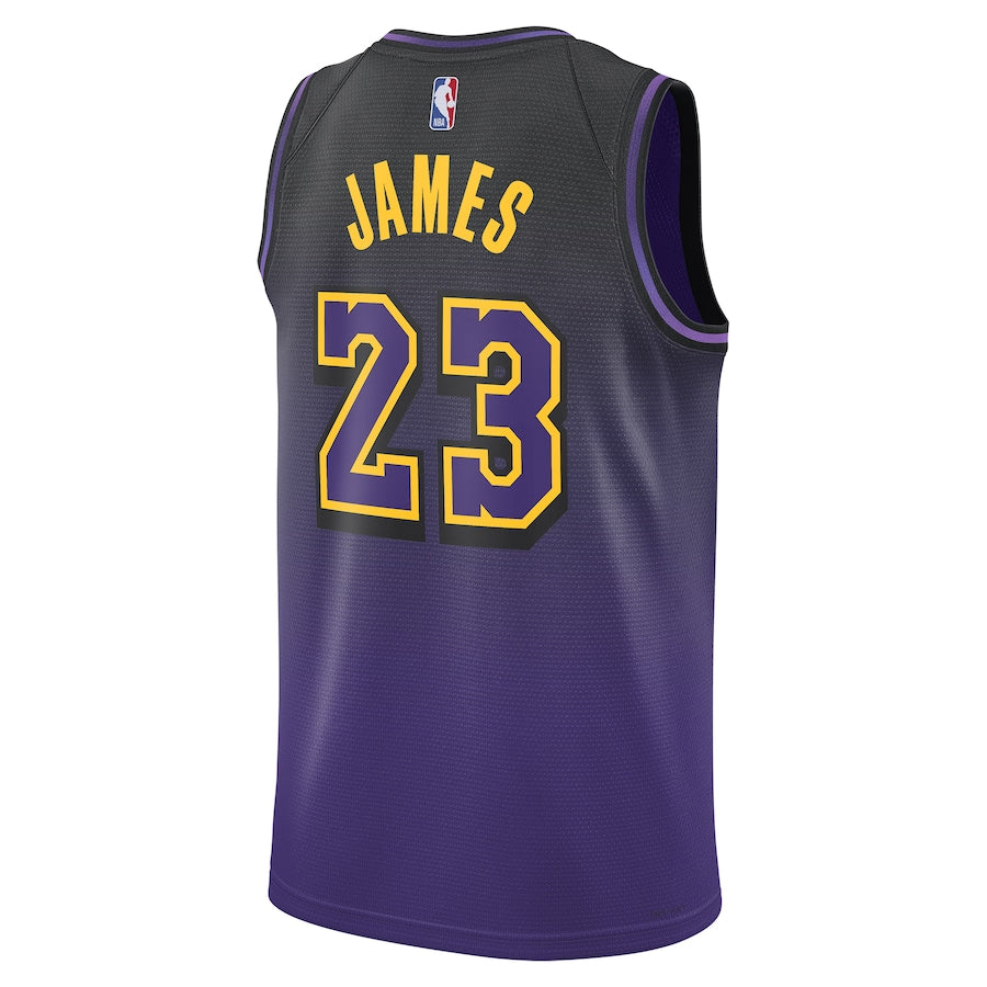 Regata NBA Los Angeles Lakers Nike 2024/25 - Roxa - City Edition - Masculina