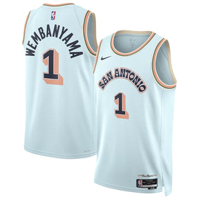 Regata NBA San Antonio Spurs Nike Light Blue 2024/25 City Edition - Masculina