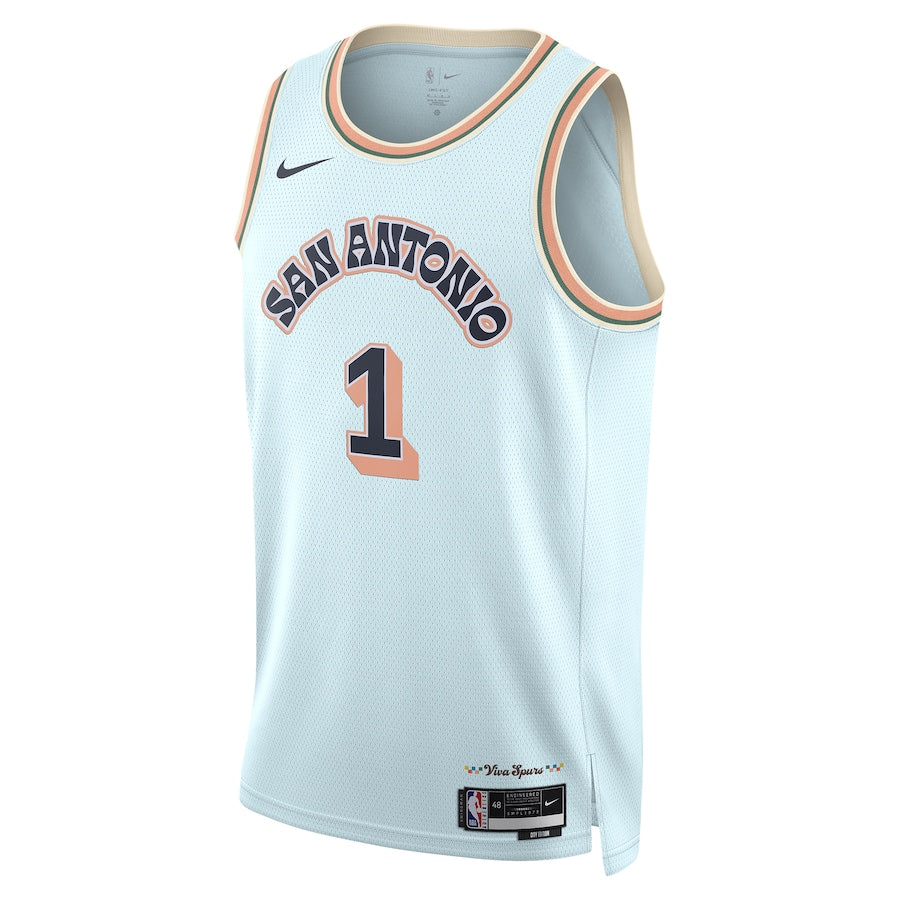 Regata NBA San Antonio Spurs Nike Light Blue 2024/25 City Edition - Masculina