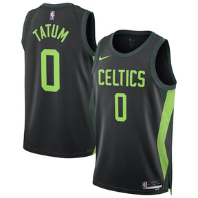 Regata NBA Boston Celtics Nike Jayson Tatum 2024/25 - Preta - Masculina - Edição City