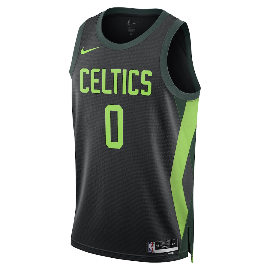 Regata NBA Boston Celtics Nike Jayson Tatum 2024/25 - Preta - Masculina - Edição City