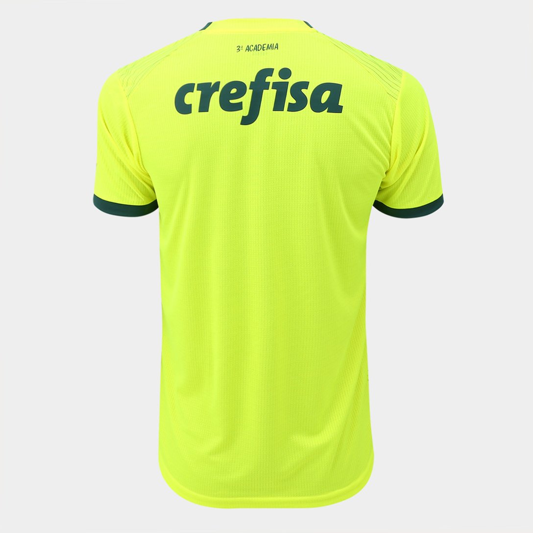 Camisa Palmeiras III 23/24 s/n° Torcedor Puma Masculina - Amarelo Fluorescente