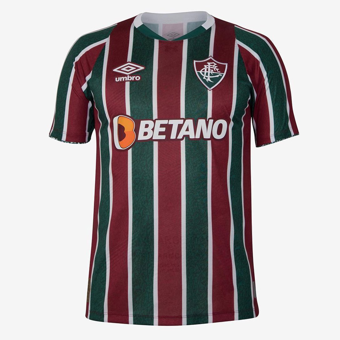 Camisa Fluminense I 24/25 s/n° Torcedor Umbro Masculina - Verde+Vinho