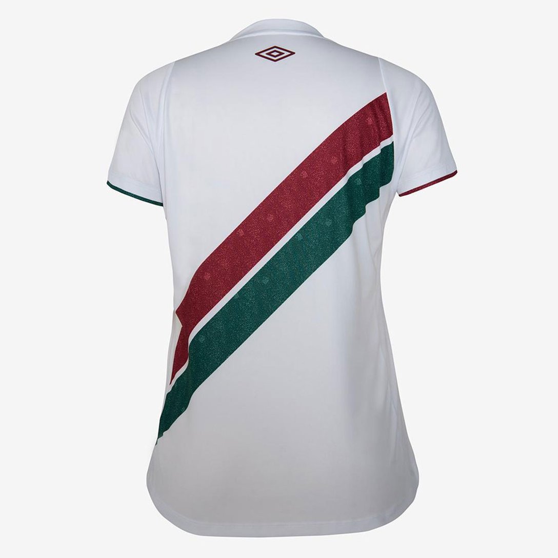 Camisa Fluminense II 24/25 s/n° Torcedor Umbro Feminina - Branco+Verde