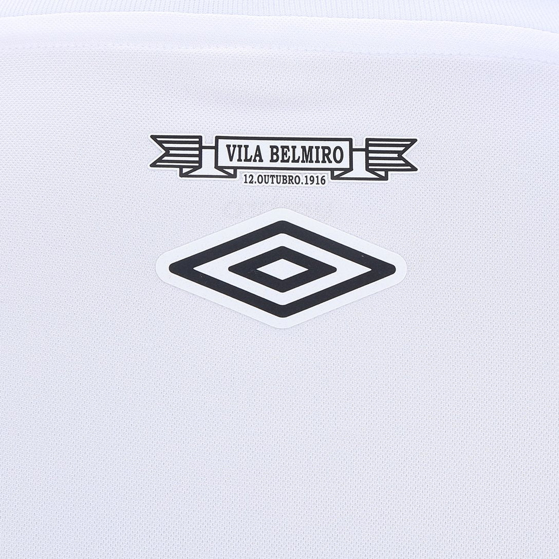 Camisa Santos I 24/25 s/n° Torcedor Umbro Masculina - Branco+Preto