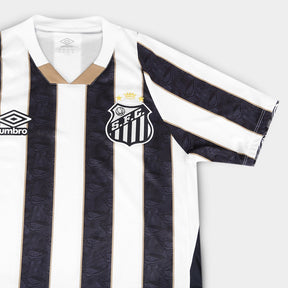 Camisa do Peixe Away 2024/25 Torcedor - Personalizada [Neymar 10] Masculina - Preto e branco