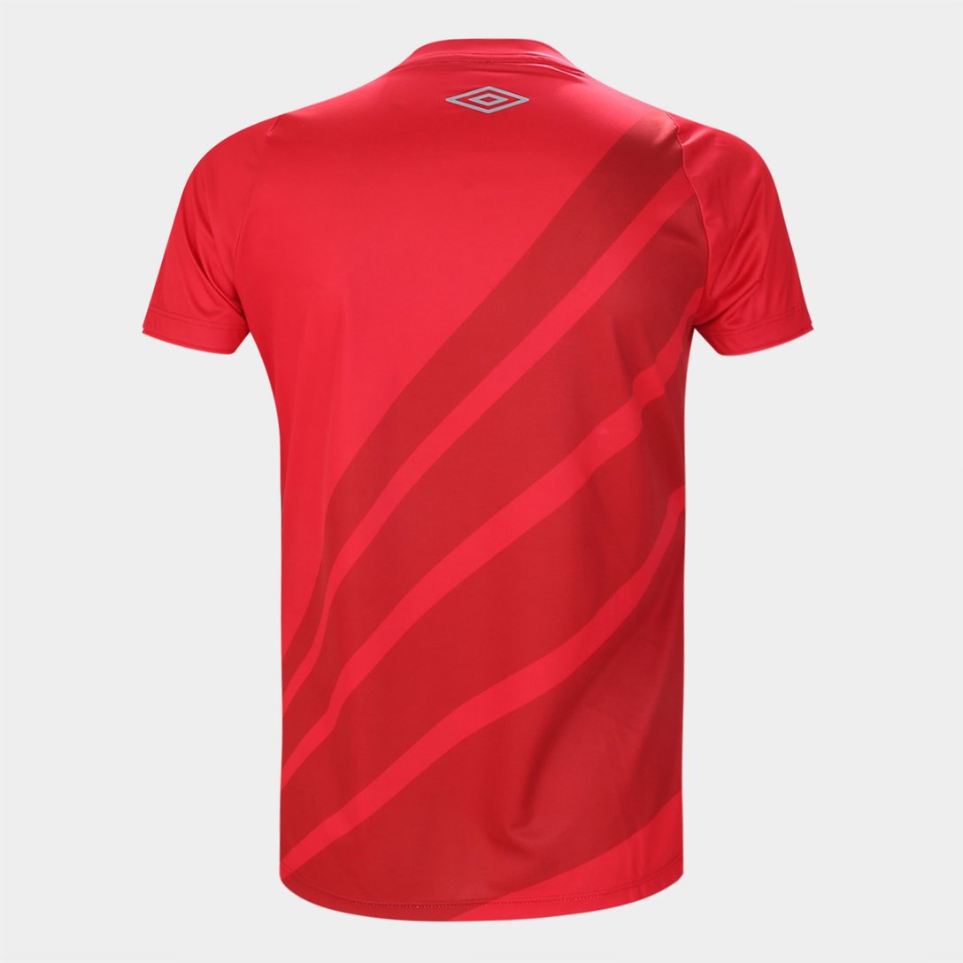 Camisa Athletico Paranaense I 24/25 s/n° Torcedor Umbro Masculina - Vermelho+Preto