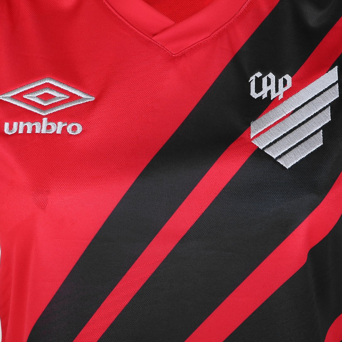 Camisa Athletico Paranaense I 24/25 s/n° Torcedor Umbro Masculina - Vermelho+Preto